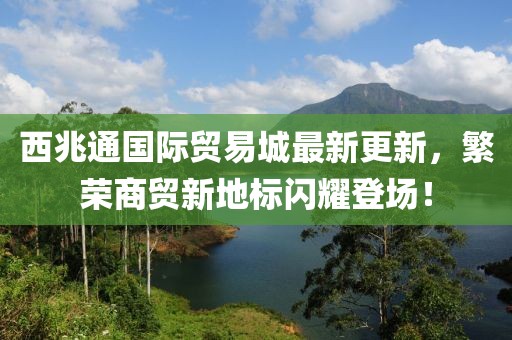 西兆通國際貿易城最新更新，繁榮商貿新地標閃耀登場！