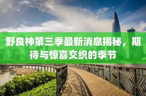 野良神第三季最新消息揭秘，期待與驚喜交織的季節(jié)