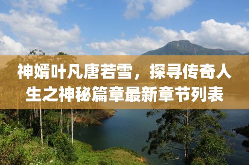神婿葉凡唐若雪，探尋傳奇人生之神秘篇章最新章節(jié)列表