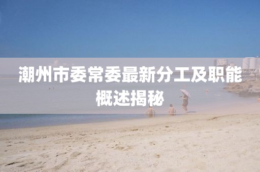 潮州市委常委最新分工及職能概述揭秘