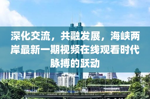 深化交流，共融發(fā)展，海峽兩岸最新一期視頻在線觀看時代脈搏的躍動