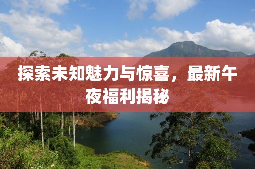 探索未知魅力與驚喜，最新午夜福利揭秘
