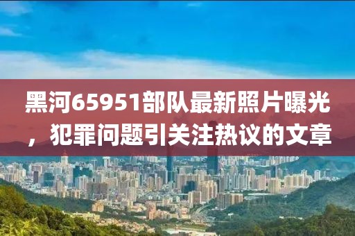 黑河65951部隊最新照片曝光，犯罪問題引關(guān)注熱議的文章