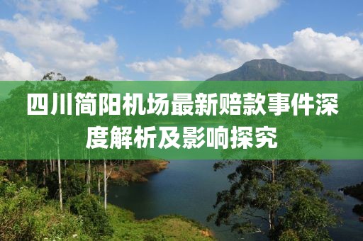四川簡(jiǎn)陽(yáng)機(jī)場(chǎng)最新賠款事件深度解析及影響探究