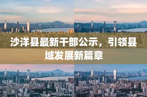沙洋縣最新干部公示，引領(lǐng)縣域發(fā)展新篇章