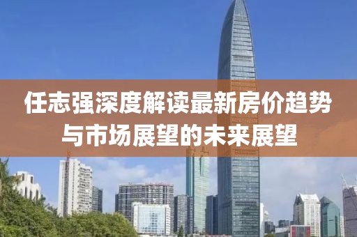 任志強(qiáng)深度解讀最新房價趨勢與市場展望的未來展望