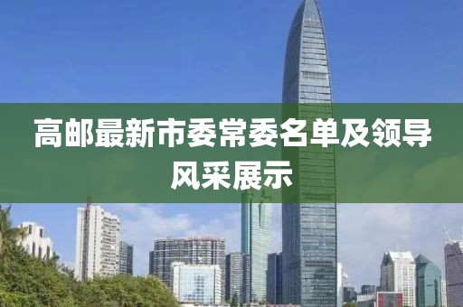 高郵最新市委常委名單及領導風采展示
