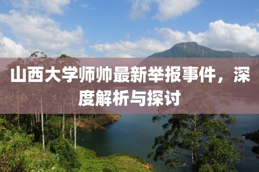 山西大學(xué)師帥最新舉報事件，深度解析與探討