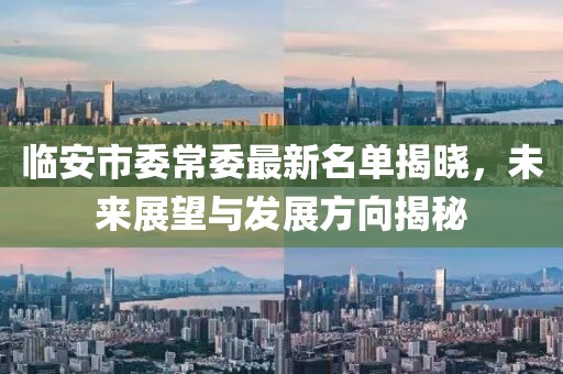 臨安市委常委最新名單揭曉，未來展望與發(fā)展方向揭秘