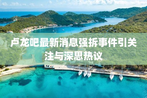 盧龍吧最新消息強(qiáng)拆事件引關(guān)注與深思熱議