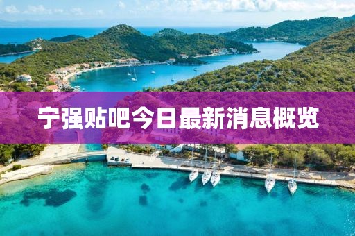 寧強(qiáng)貼吧今日最新消息概覽
