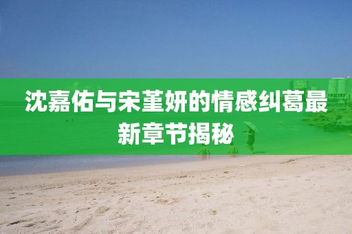 沈嘉佑與宋堇妍的情感糾葛最新章節(jié)揭秘