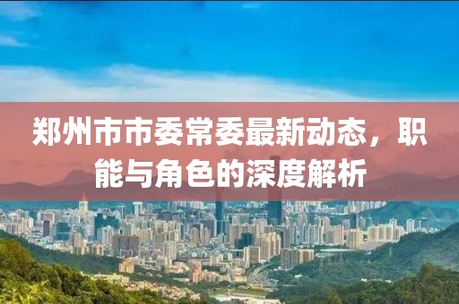 鄭州市市委常委最新動態(tài)，職能與角色的深度解析